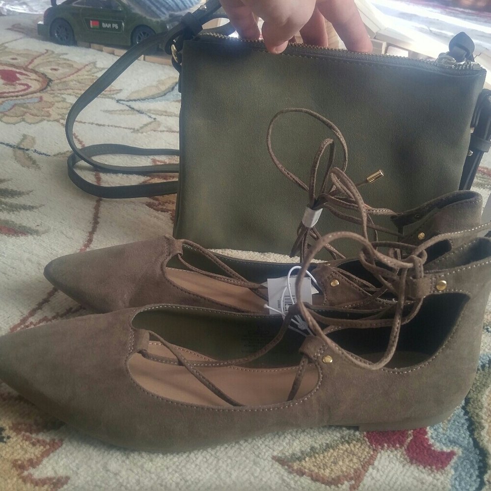 Old Navy bag AND flats